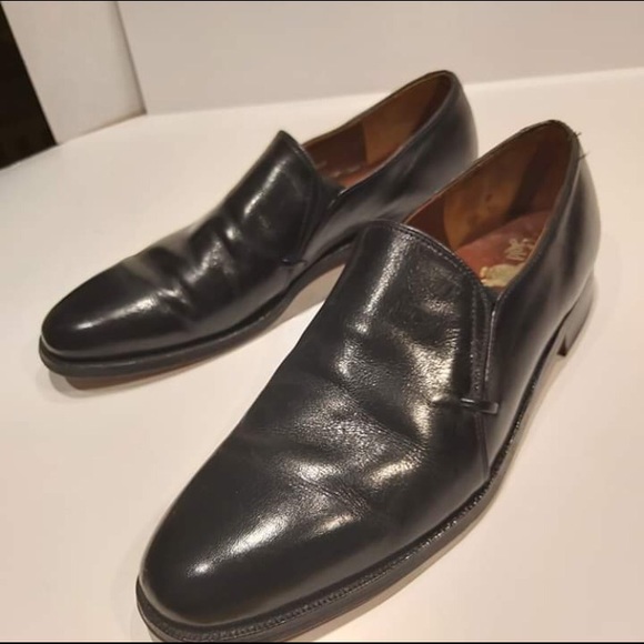 Black Hartt men’s dress shoes handcrafted 8 1/2 - Picture 2 of 8